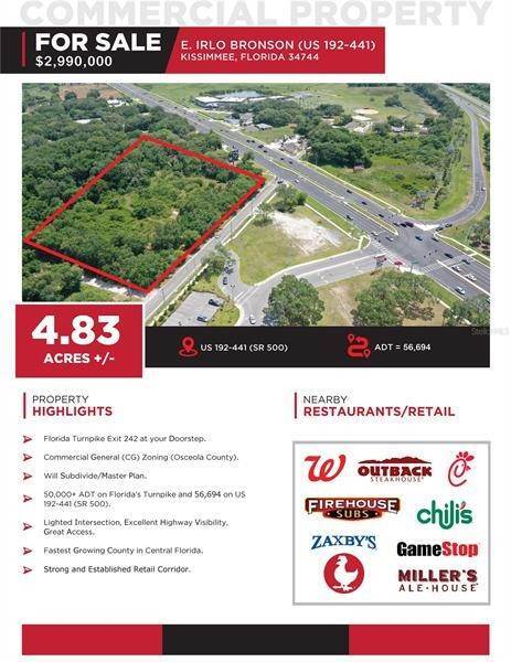 Commercial for Sale at 1511 SIMMONS ROAD Kissimmee, Florida 34744 United States